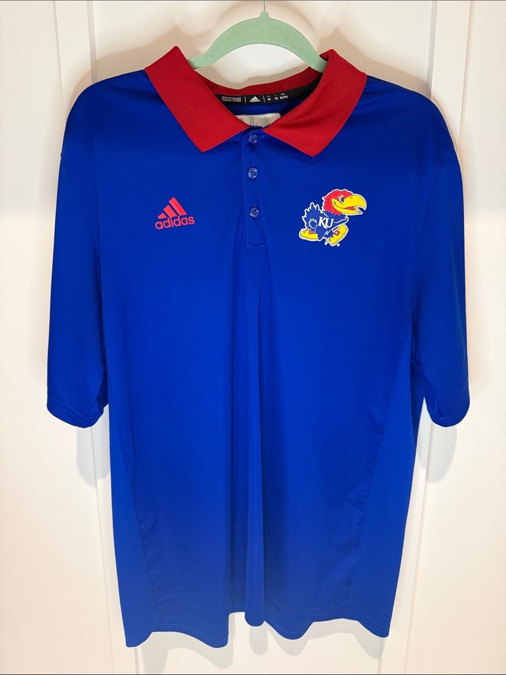 adidas Blue Polo Kansas Jayhawks